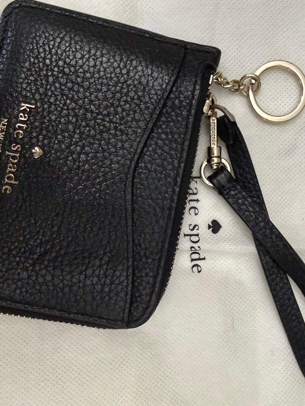 Kate Spade Staci Small Slim Card Holder Wristlet Black